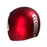 2 Adet Sport Kask, Araba Ayna Reflektif Gri Kask Sticker Çınar Extreme 