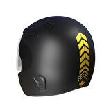 2 Adet Sport Kask, Araba Ayna Reflektif Sarı Kask Sticker Çınar Extreme 
