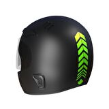 2 Adet Sport Kask, Araba Ayna Floresan Yeşil Kask Sticker Çınar Extreme 