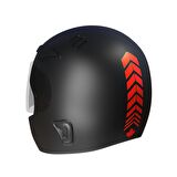 2 Adet Sport Kask, Araba Ayna Bayrak Kırmızı Kask Sticker Çınar Extreme 