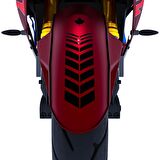 2 Adet Sport Motosiklet Çamurluk Jet Siyah Kask Sticker Çınar Extreme 
