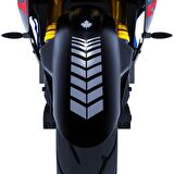 2 Adet Sport Motosiklet Çamurluk Taş Grisi Kask Sticker Çınar Extreme 