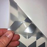 Yaldızlı Gümüş Damalı Kask Motosiklet Sticker Takımı Çınar Extreme 
