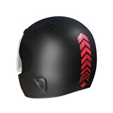 Moto Rider 4'lü Sticker Seti Reflektif Kırmızı İç Dış Jant Şeridi Kask ve Çamurluk Çınar Extreme 