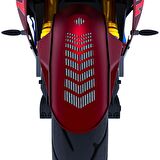 Moto Rider 4'lü Sticker Seti Siyah Karbon Fiber Dokulu İç Dış Jant Şeridi Kask ve Çamurluk Çınar Extreme 