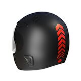 Moto Rider 4'lü Sticker Seti Bayrak Kırmızı İç Dış Jant Şeridi Kask ve Çamurluk Çınar Extreme 