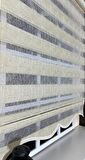Zebra Stor Nakışlı Krem Etek Dilimli ST 127