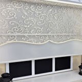 StorBurada Çift Mekanizmalı Bej Tül Ekru Stor Perde STB-133