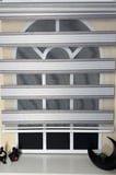 StorBurada Gri Renk Geçişli Geniş Plise Zebra Stor Perde