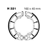 Ebc H321 1994-2007 Honda VT 600 Shadow Uyumlu Arka Fren Balatası Yaylı Kampana Set
