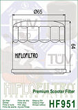 Hiflo Hf951 2022-2023 Honda ADV350 Uyumlu Yağ Filtresi