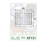 Hiflo Hf131 2004-2015 Hyosung GT 250 Naked Uyumlu Yağ Filtresi