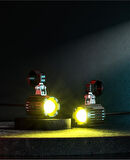 Nukrotech K10 2 Adet Takım Sis Farı 60W (Sarı / Beyaz / Çift Renk Modlu Kontrollü)
