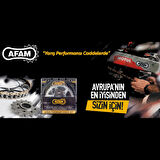 AFAM A520-112Xsr-g 2013-2023 Kawasaki Ninja ZX-6R (636cc) Uyumlu Zincir Xsr-g Xring Gold (Sarı) Renk