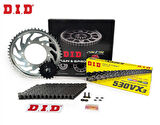 Did-Jt 2008-2016 Suzuki GSX 650 F Uyumlu Zincir Dişli Set Çelik Renk