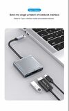 Type C to 8K 60Hz 4K-120 Hz Display Port- Usb 3.0 - Usb C Dişi 100W Çevirici