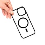 iPhone 15 Pro Telefon Kılıfı MagSafe Bold Siyah