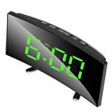 DailyTech Oval Dijital Masa Saati Alarm Termometre Zaman