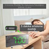 DailyTech Oval Dijital Masa Saati Alarm Termometre Zaman