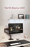 DailyTech North Bayou NB G40 Gaz Yay Kolu 22-40 İnç Ekran Masaüstü Monitör Tutucu 360 Döndürmek 3-15kg Düz Ekran Oval Ekran USB