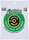 Martin MA170S Akustik Gitar Teli 10-47 Marquis Silked 80.20 Bronze Authentic Extra Light