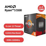 AMD RYZEN 5 5500 3.60/4.20GHz 16MB AM4 İŞLEMCİ