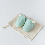 Kadife Patik - Mint  - Kaydırmaz Taban 