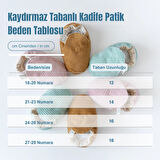 Kadife Patik - Pudra - Kaydırmaz Taban 