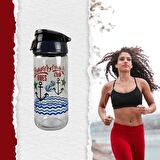 Cam Matara Cam İçecek Matarası Şişesi Sporcu İçecek Matarası 500ML