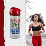 Cam Matara Cam İçecek Matarası Şişesi Sporcu İçecek Matarası 500ML