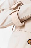 Pastelastore %100 Pamuk Gabardin Uzun (110cm) Astarlı Kemerli Kadın Trençkot 1111
