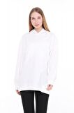 Pastelastore Pamuklu Kapüşonlu 2 İplik Baharlık Oversize Sweatshirt