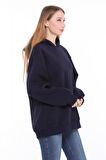 Pastelastore Pamuklu Kapüşonlu 3 İplik Şardonlu Kalın Oversize Sweatshirt