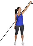 Yoga & Pilates Egzersiz Bandı Siyah Renk 1.5 Metre