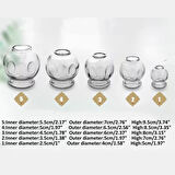 Cam Masaj & Hacamat Kupası No:4 Orta Boy 4 Adet