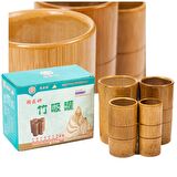 Bambu Masaj Kupa Seti Selülit Masaj Kupası 4'lü Set