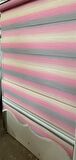 Zebra Stor Perde Pembe Gri Renk Geçişli Etek Dilimli ST 046