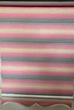 Zebra Stor Perde Pembe Gri Renk Geçişli Etek Dilimli ST 046