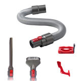Dyson V10 V11 Uyumlu Temizlik Başlık Seti I Hortum + Uzun Uç + Fırça Uç + Tetik Seti