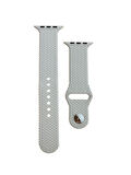 ScHitec 42-49mm Yeni Nesil Apple Uyumlu Akıllı Saat Kordonu Silikon Gri