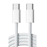 ScHitec 3in1 İphone 15/16 Uyumlu PD35W Şarj Aleti - 6A 66W Type-C to Type-C Örgülü Kablo - Type-C Earpods Kablolu Kulaklık