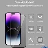 ScHitec Apple iPhone 15 Pro Max 5D Hayalet Ekran Koruyucu Magic Kolay Uygulama Aparatlı