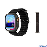 ScHitec HK10 Ultra 3 Amoled Ekran Android İos HarmonyOs Uyumlu Akıllı Saat Siyah
