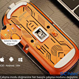 ScHitec M377 Ultra Sessiz 3 Bağlantı Modlu 2xBluetooth Kablosuz Bağlantı + 2.4Gh Gaming Type-C Şarjlı Mouse Turuncu