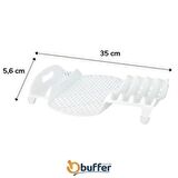 RENGINESHOP® Lavabo Kenarı Fonksiyonel Tezgah Üstü Bardak Tabak Kaşık Kurutmalı Bulaşıklık Tabaklık