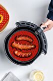 Kırmızı Silikon Fırın Ve Airfryer Yuvarlak Model Pişirme Matı Ve Gri Pişirme Matı 20 Cm