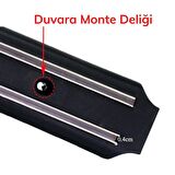  BUFFER® 360 Derece Dönebilen Mekanizmalı Yuvarlak Tepsi Organizer + Manyetik Bıçak Askısı 33Cm