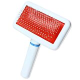 BUFFER®Küçük Çelik Uçlu Kedi Köpek Evcil Hayvan Tırnak Makası +  Paslanmaz Telli Tüy Tarama Fırçası 