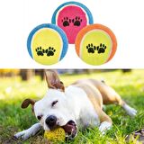 BUFFER® Paslanmaz Telli Kedi Köpek Tüy Tarama Pire Fırçası + BUFFER®  3'lü Renkli Desenli Tenis Topu