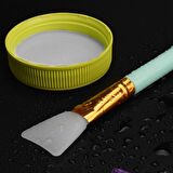 BUFFER® 2li Silikon Maske Sürme Spatulası + 2li Dudak Burun Peeling Etkili Gözenek Temizleme Fırçası
